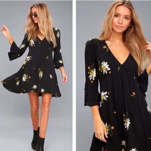 Free People Time On My Side Floral Print Mini Dress 👗